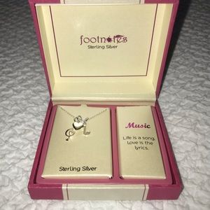 Footnotes Musical Notes Necklace